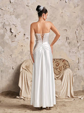 Gorgeous Off Shoulder Beaded Embroidered Baroque Sequin Corset Formal Evening Prom Mermaid Wedding Dress For Bride